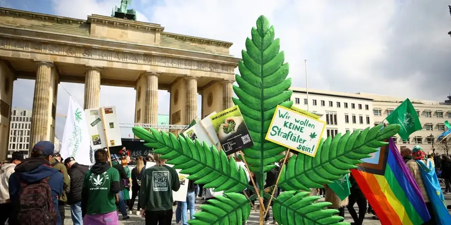cannabis legalization crowd in Berlin