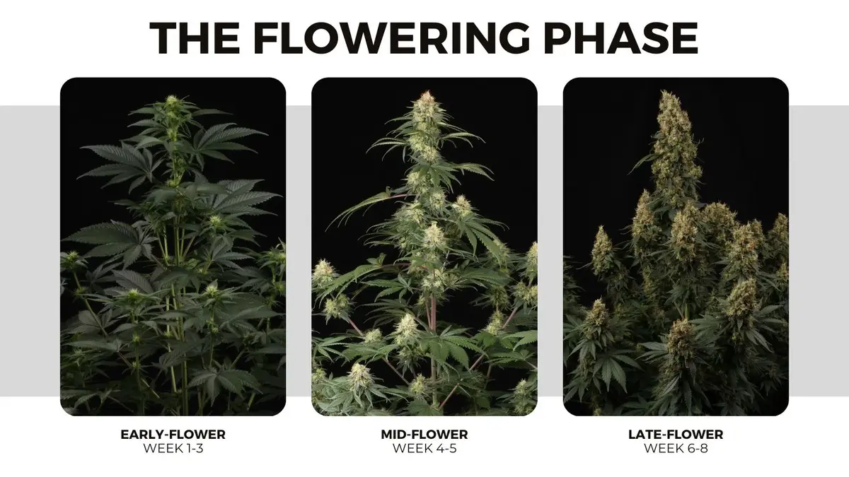Cannabis flowering phase timeline